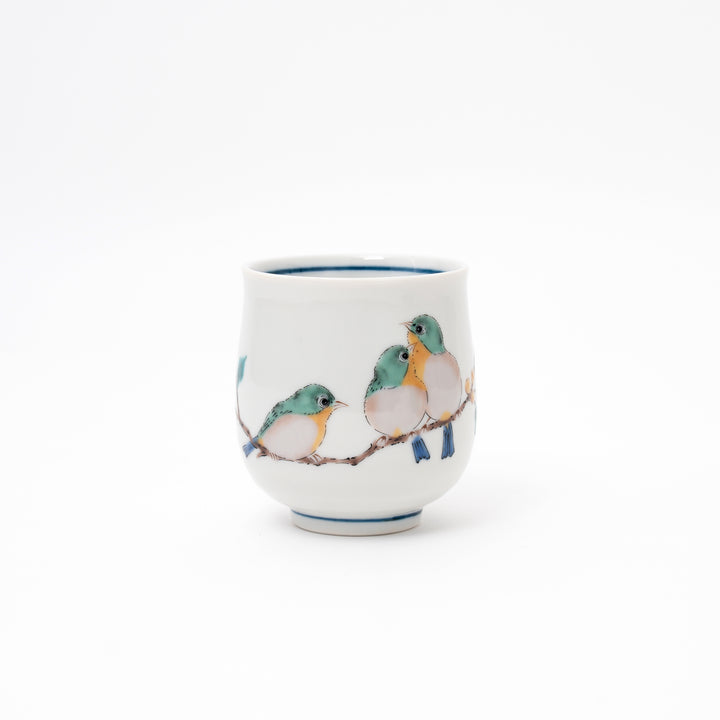 Seikagama Kutani Ware handmade yamagara japanese tea cup