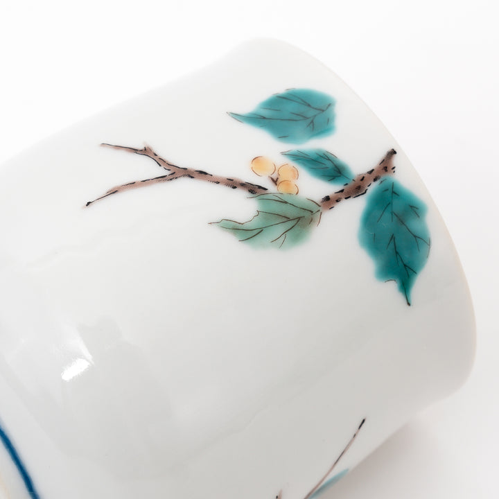 Seikagama Kutani Ware handmade yamagara japanese tea cup