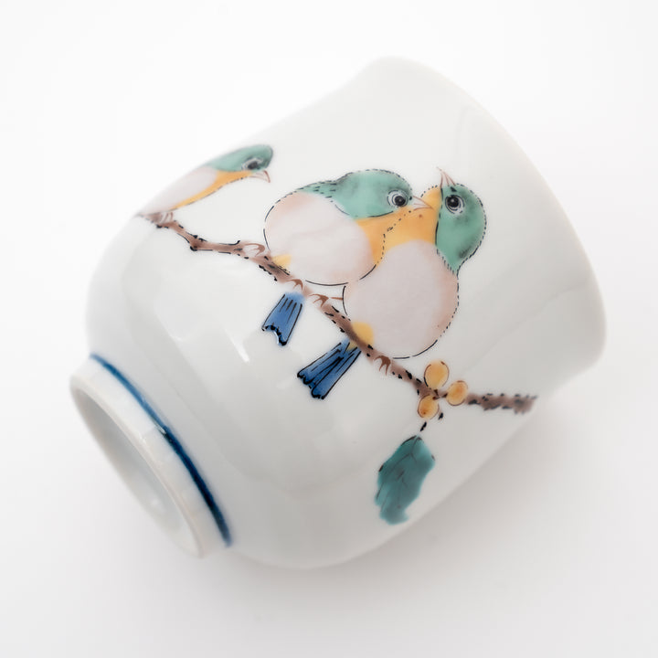 Seikagama Kutani Ware handmade yamagara japanese tea cup