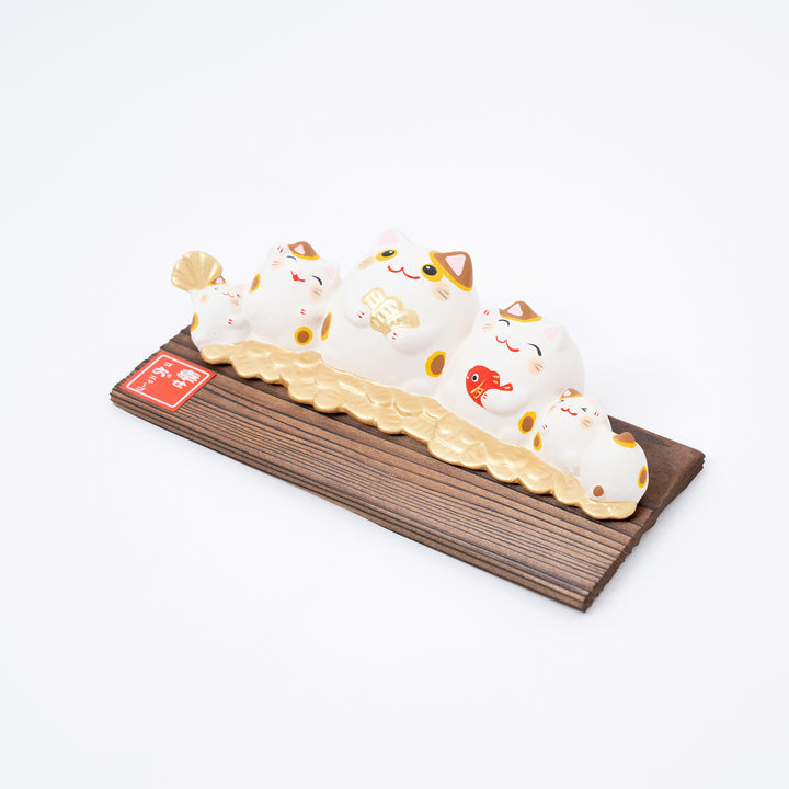 Six Cute Lucky Cats Figurine