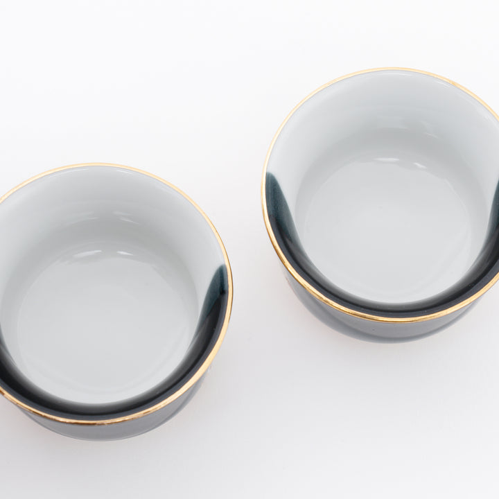 Gold Hanazume Kutani Sake Set