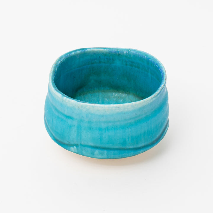 Handmade Japanese Matcha Bowl | Turquoise Mino Ware Chawan