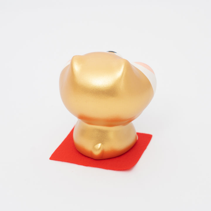 Chubby Cheeks Gold Shiba Inu Dog Figurine