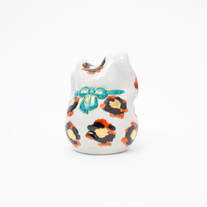 Handcrafted Kutani Ware Lucky Cat - Luxurious Gold Calico