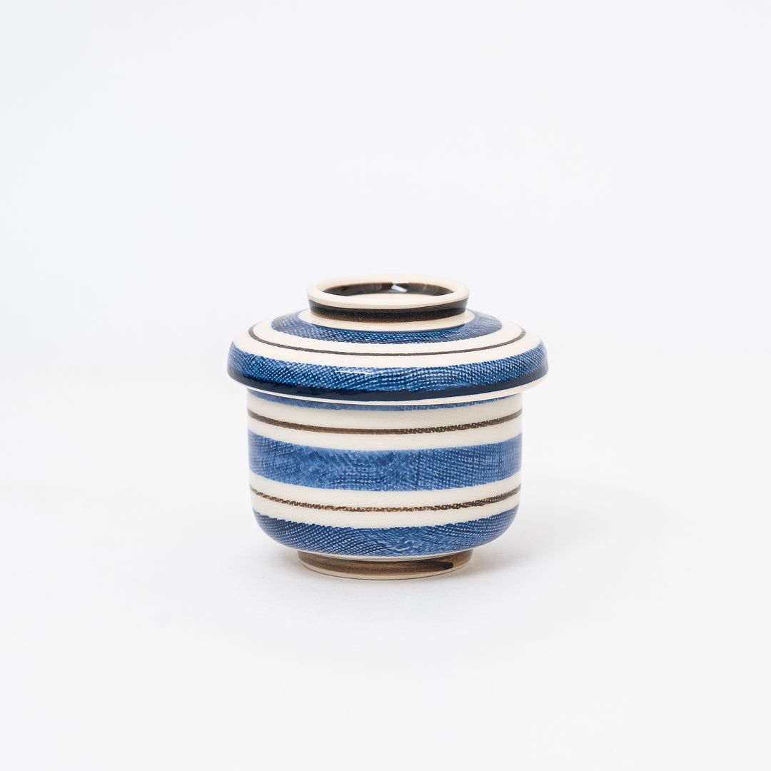 handmade blue white chanwamushi cup