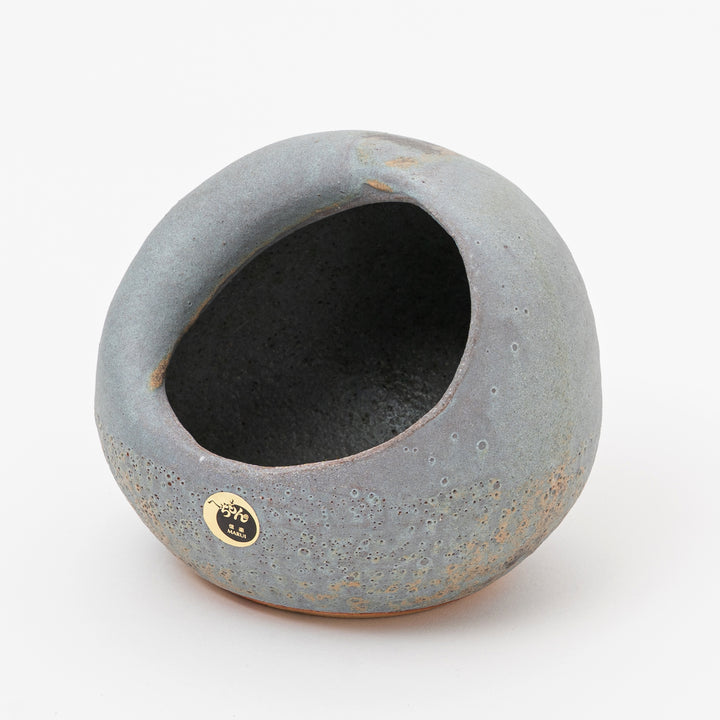 Shigaraki Zen Orb Vase for Ikebana