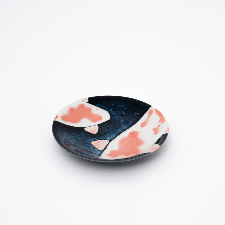 Mino Ware Koi Fish Side Dish Plate 5.5"