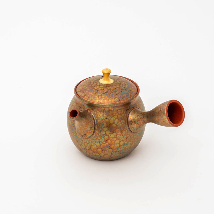 Handcrafted Tokoname Ware Kyusu/Teapot with Tenmoku Glaze by 昭龍(梅原昭二)