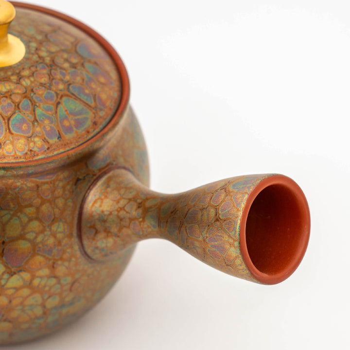 Handcrafted Tokoname Ware Kyusu/Teapot with Tenmoku Glaze by 昭龍(梅原昭二)