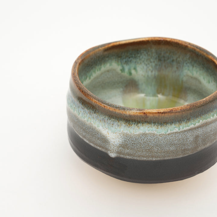 Handmade Mino Ware Matcha Bowl - Embrace the Ocean's Grace