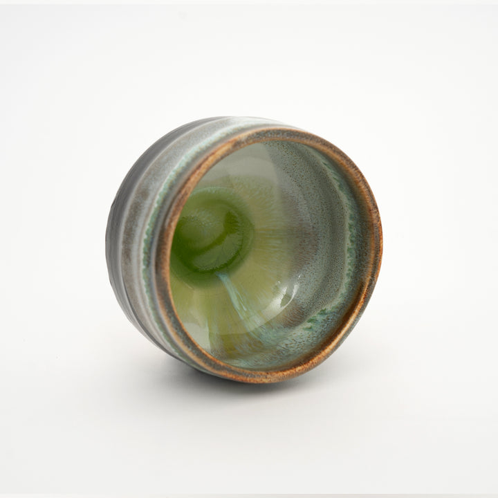 Handmade Mino Ware Matcha Bowl - Embrace the Ocean's Grace