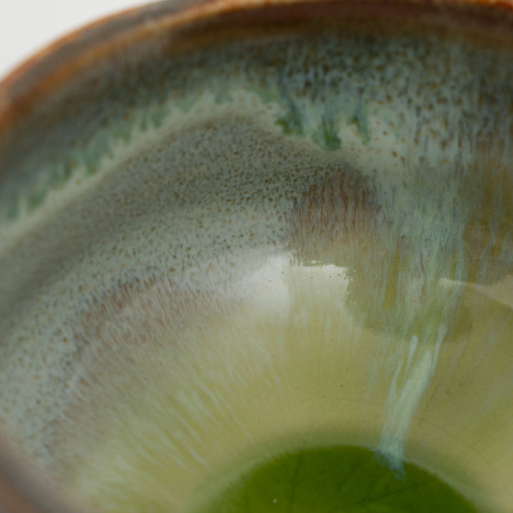 Handmade Mino Ware Matcha Bowl - Embrace the Ocean's Grace