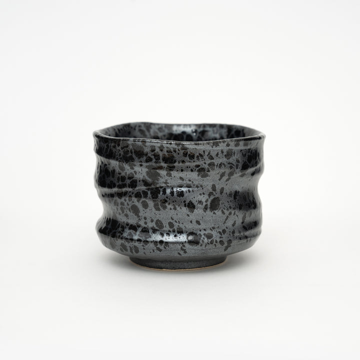 Handmade Tenmoku Mino Ware Black Matcha Bowl