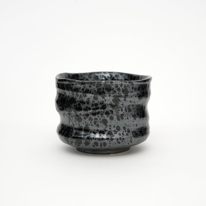 Handmade Tenmoku Mino Ware Black Matcha Bowl