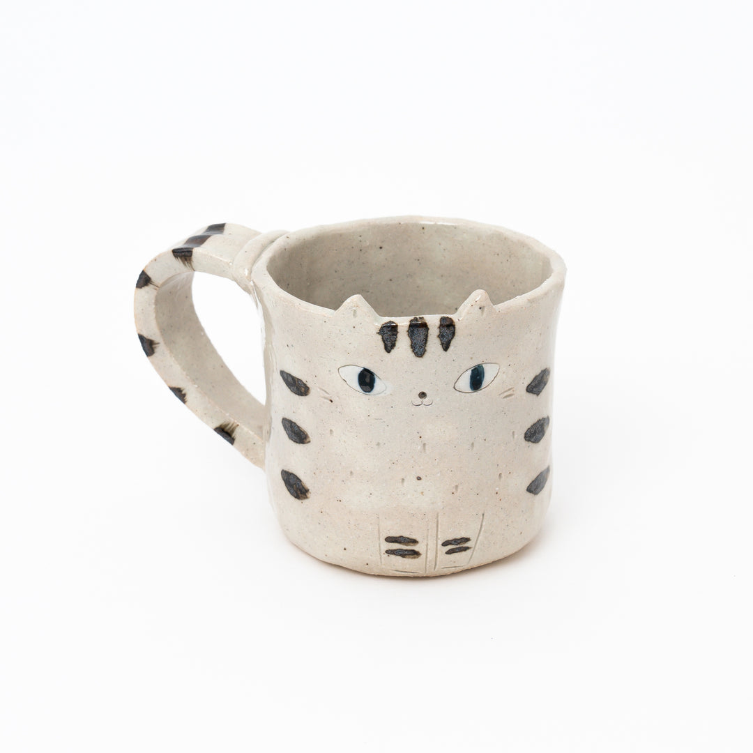 Adorable Hand-Painted Cat Mug