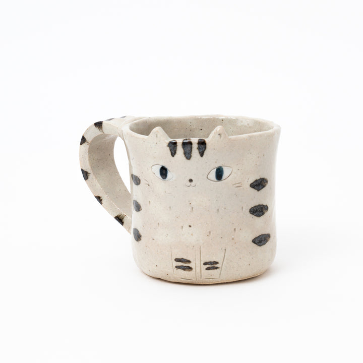 Adorable Hand-Painted Cat Mug
