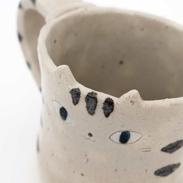 Adorable Hand-Painted Cat Mug