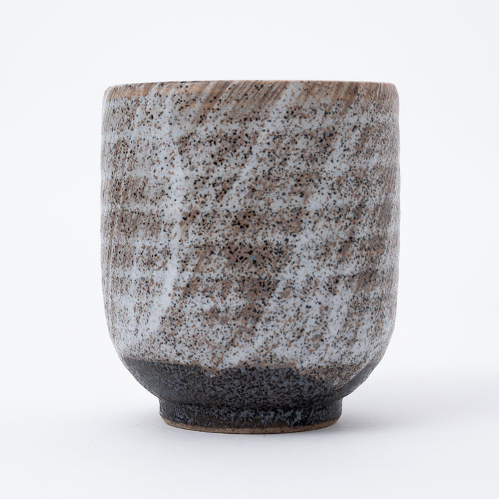 Japanese Shino Glaze Brown Yunomi Tea Cup