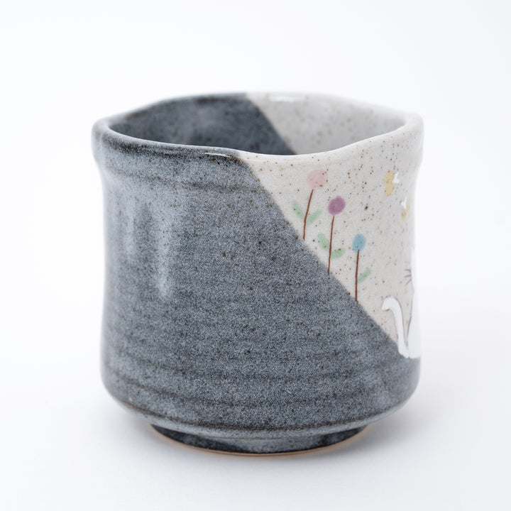 Handmade Serene Kutani Ware Tea Cup (Yunomi)