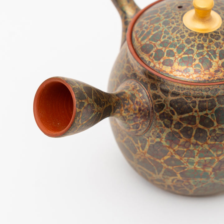Tokoname Ware Tenmoku Glaze Kyusu by Shoryu (250cc)