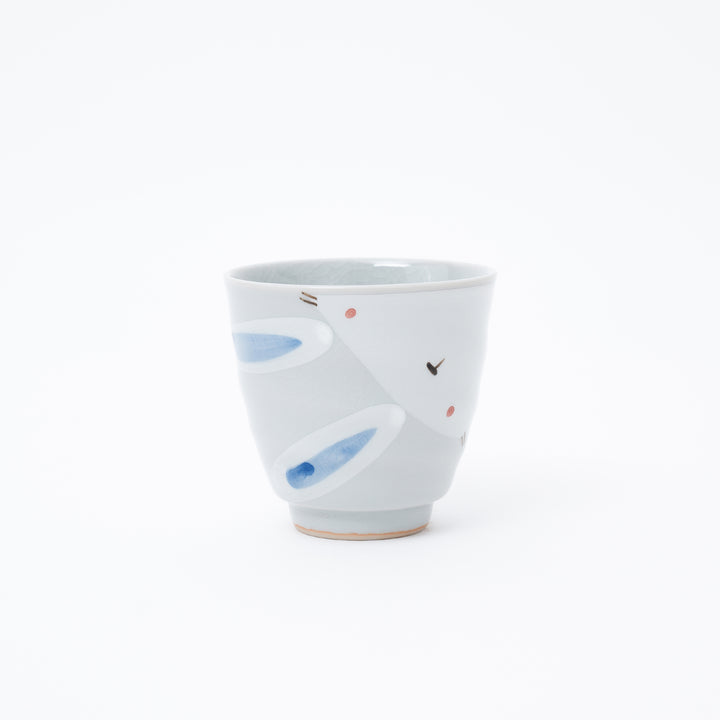 Crackle Glaze Bunny Yunomi Tea Cup