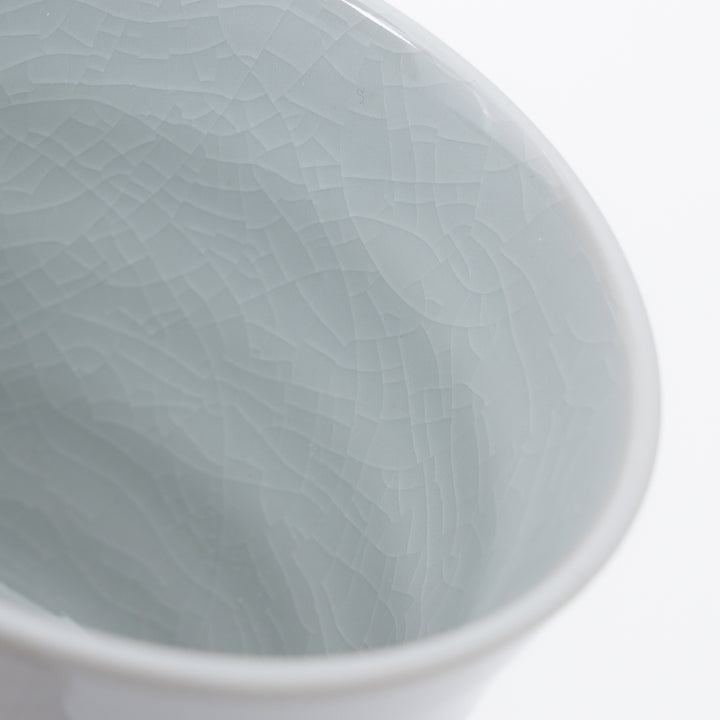 Crackle Glaze Bunny Yunomi Tea Cup