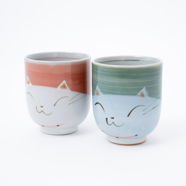 handmade Cat Yunomi Tea Cup