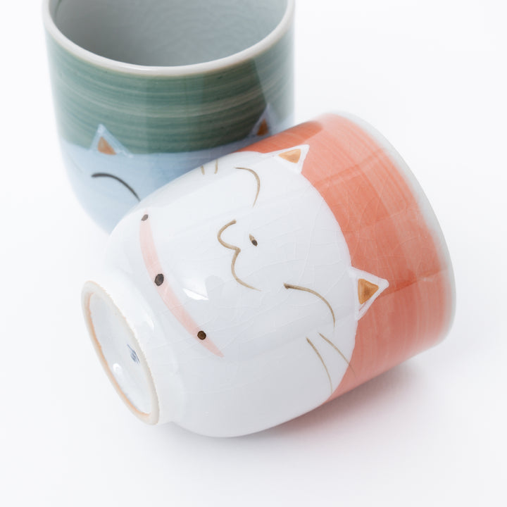 handmade Cat Yunomi Tea Cup