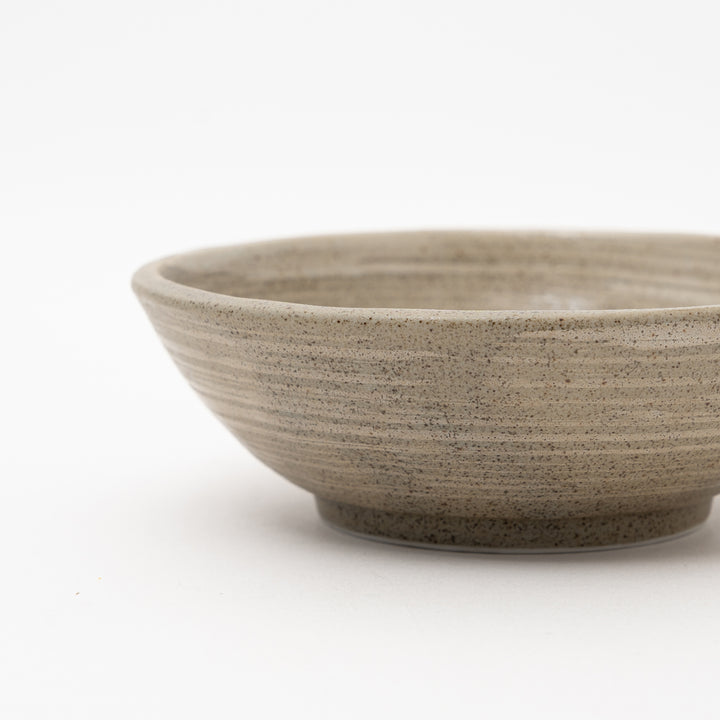 Side view of a natural ceramics bowl from Japan