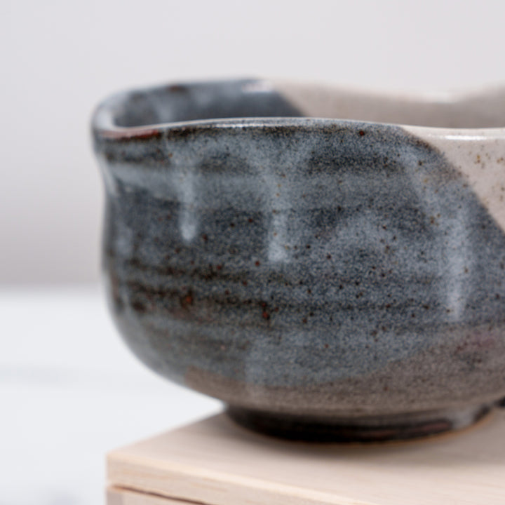 Handcrafted  Kutani Ware Floral Matcha Bowl