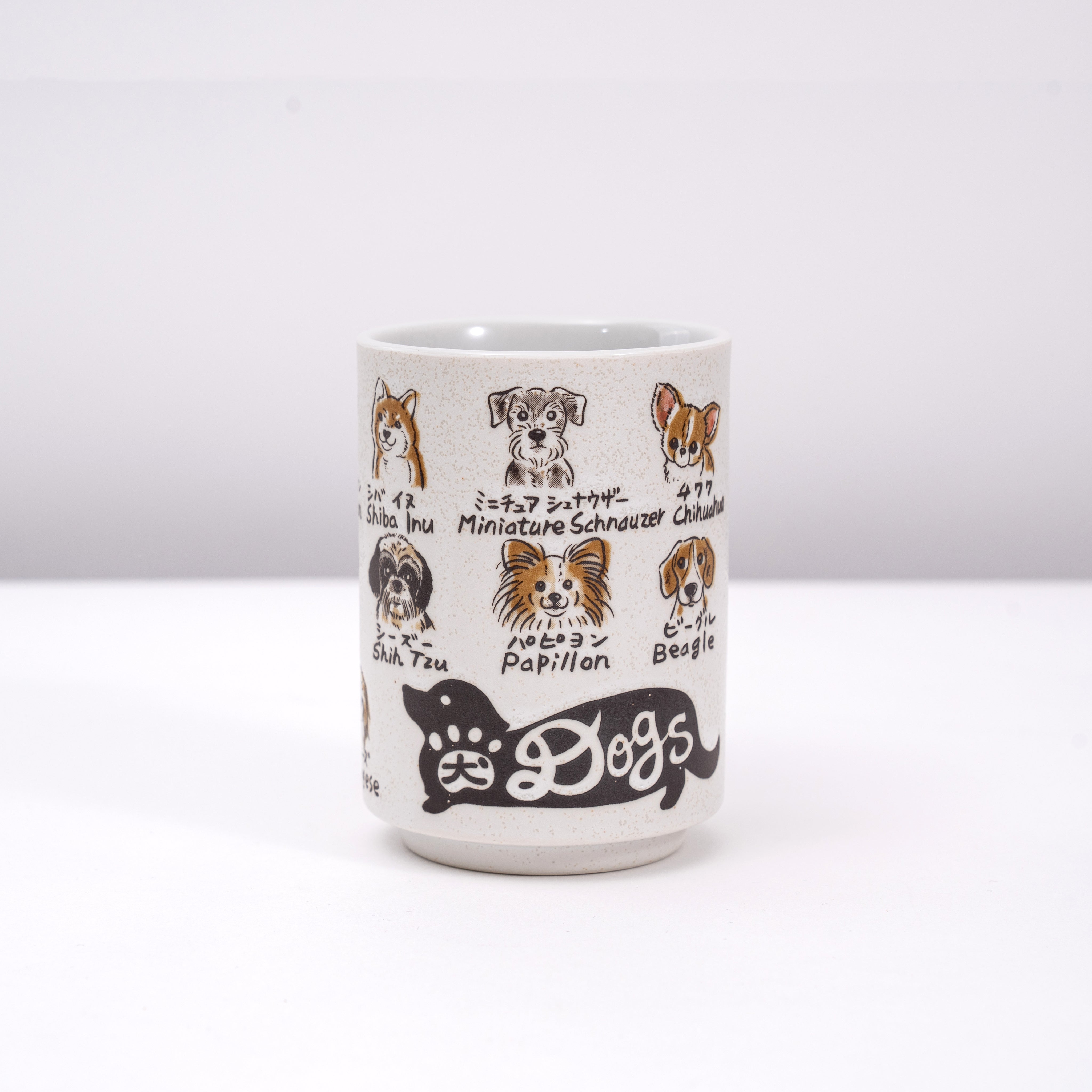 Mino ware Japanese Sushi Yunomi Chawan Tea Cup - Dogs – Great Zakka