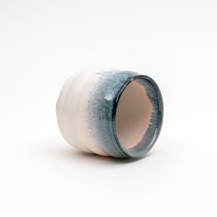 Mino Ware Handmade Blue Haze Japanese Tea Cup