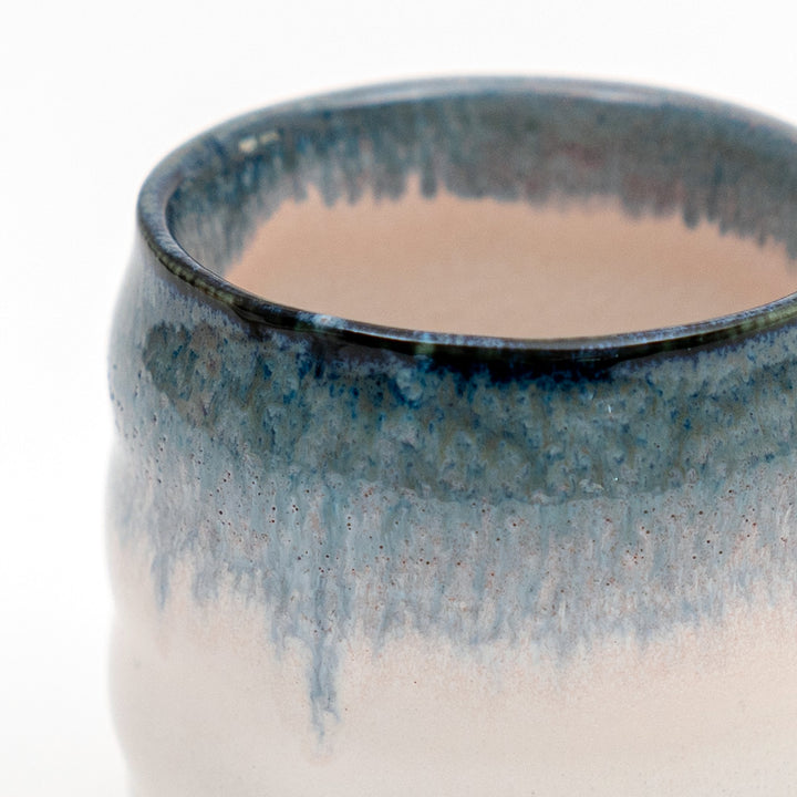 Mino Ware Handmade Blue Haze Japanese Tea Cup