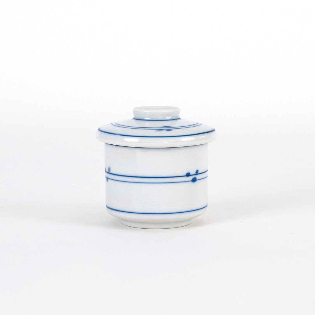 porcelain small chawanmushi cup with lid 