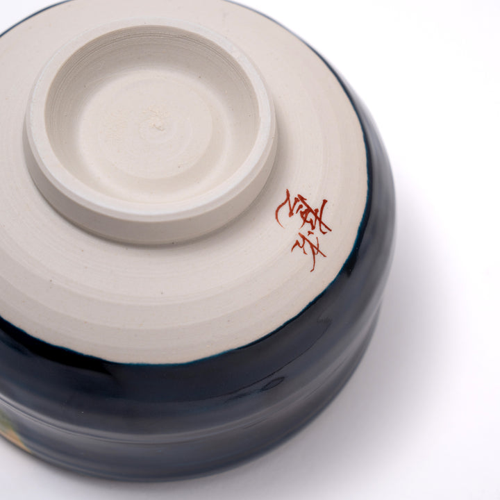 Kutani Ware Handcrafted Matcha Bowl