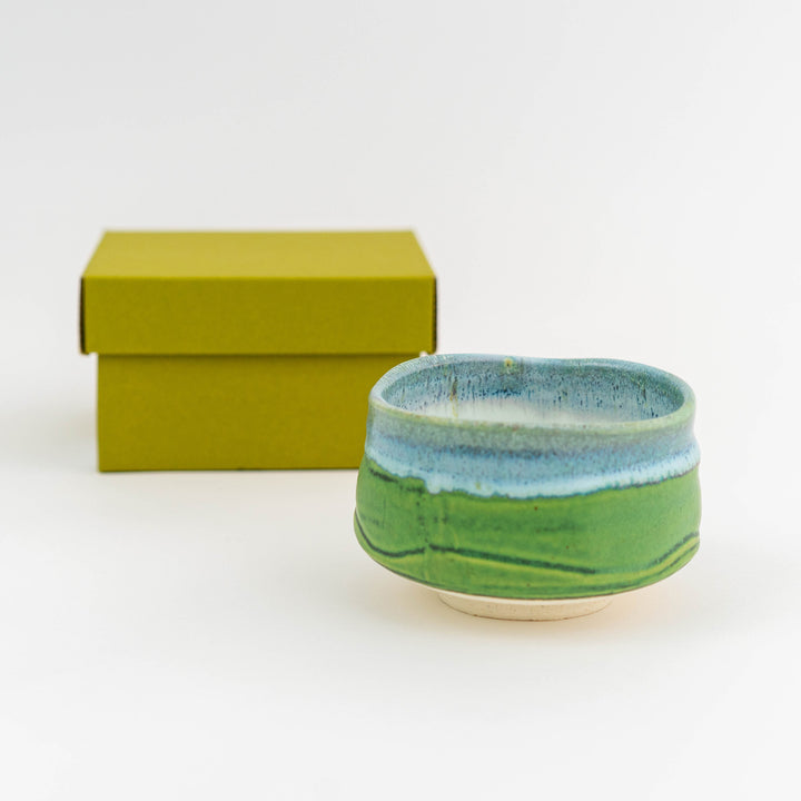 Handmade Matcha Bowl | Deep Sea