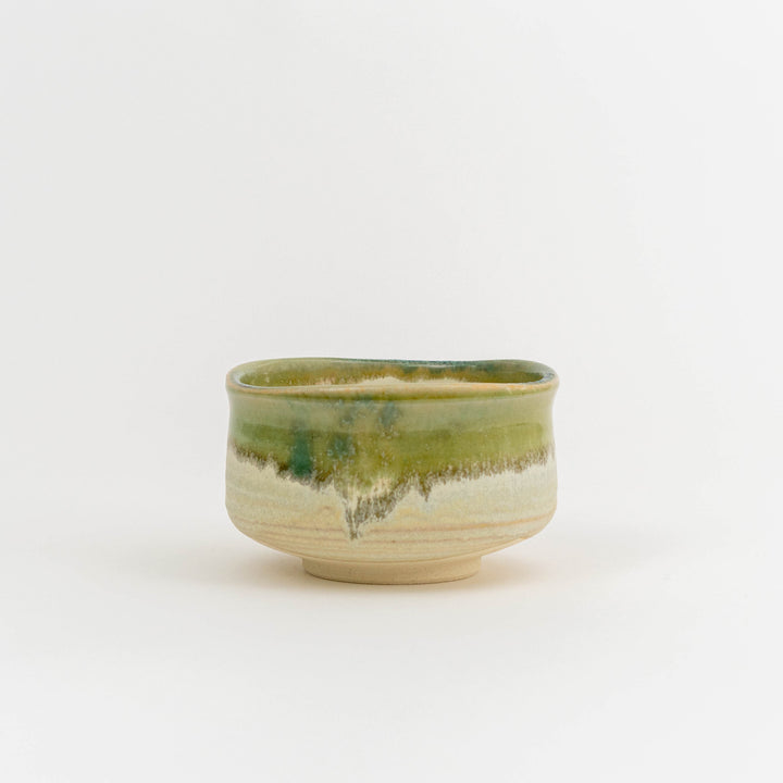 Handcrafted Wabi Sabi Crackle Glazed Matcha Bowl