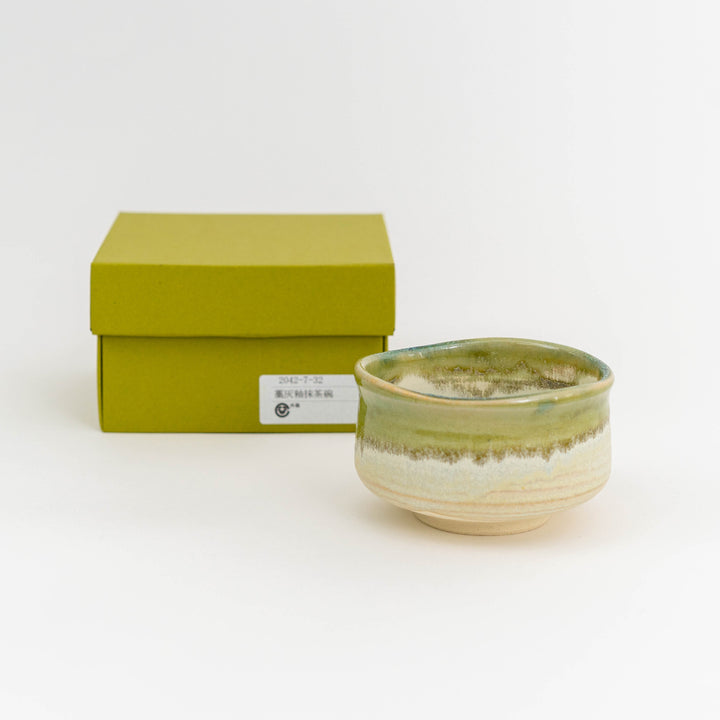 Handcrafted Wabi Sabi Crackle Glazed Matcha Bowl