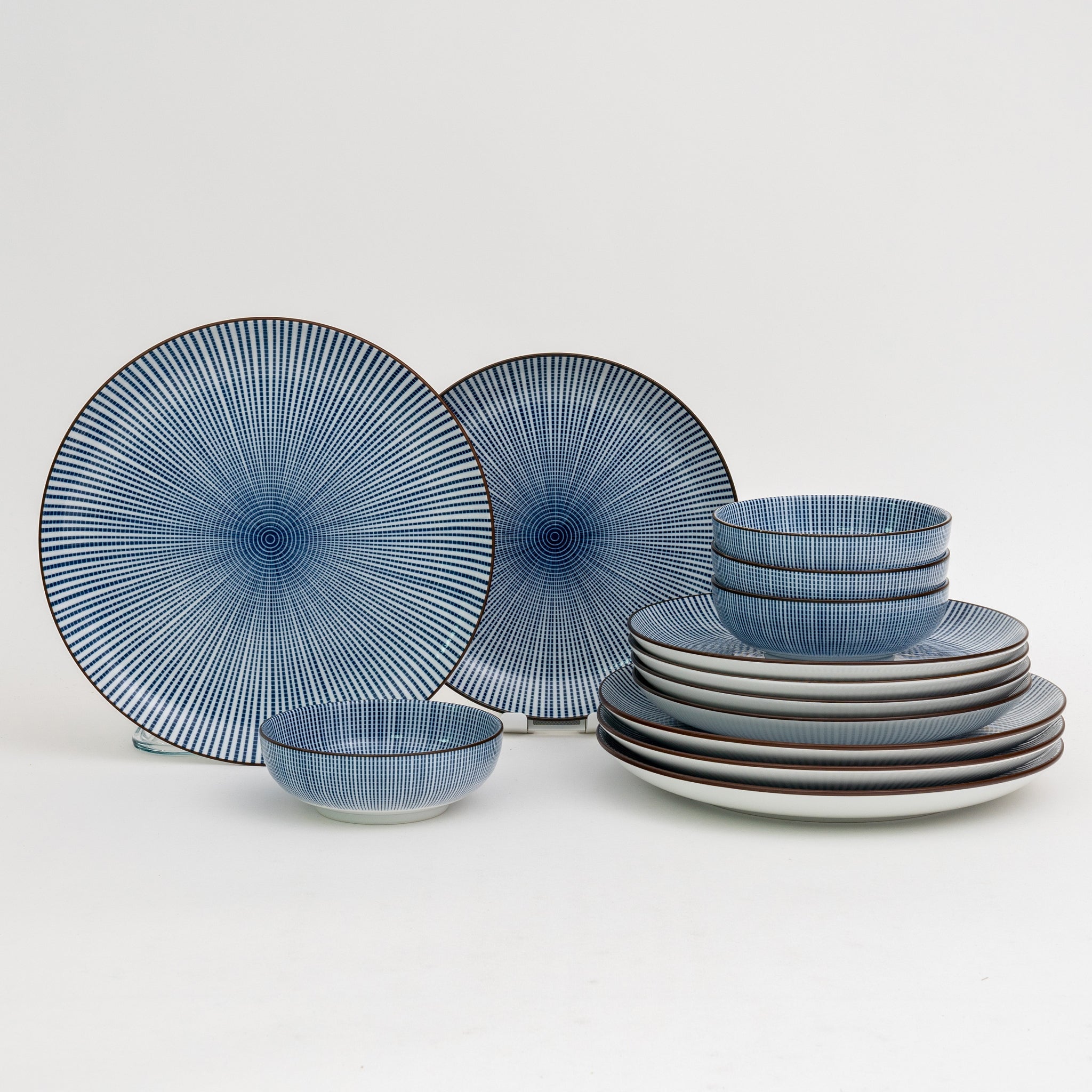 Tokusa Blue & White Japanese Dinnerware