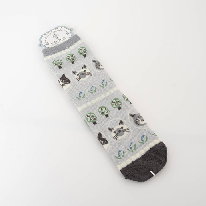 Whimsical Japanese Character Knit Crew Socks Kusuguru Japan