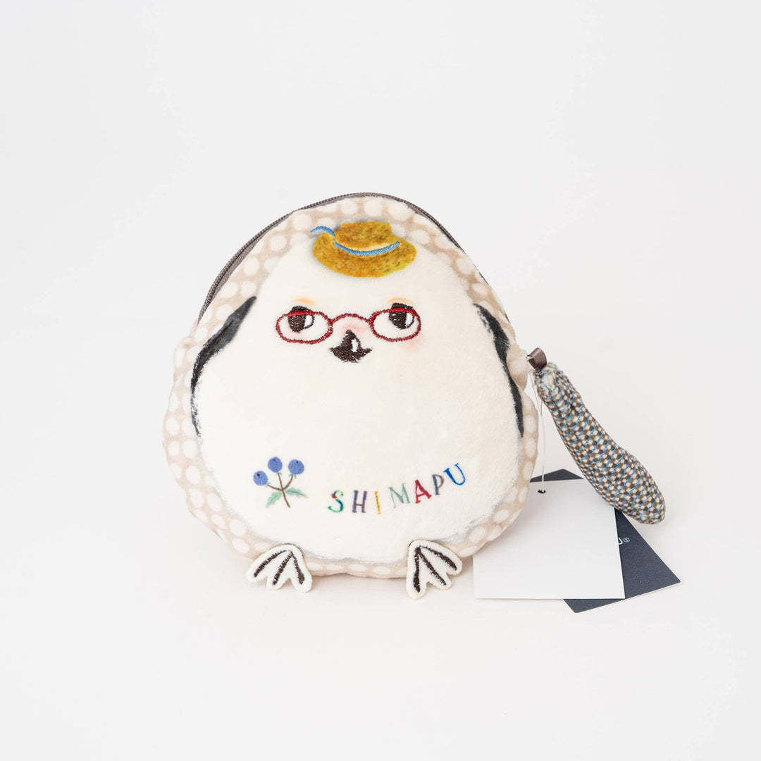 Kusuguru Shimapu Plush Bird Coin Purse – Soft Padded