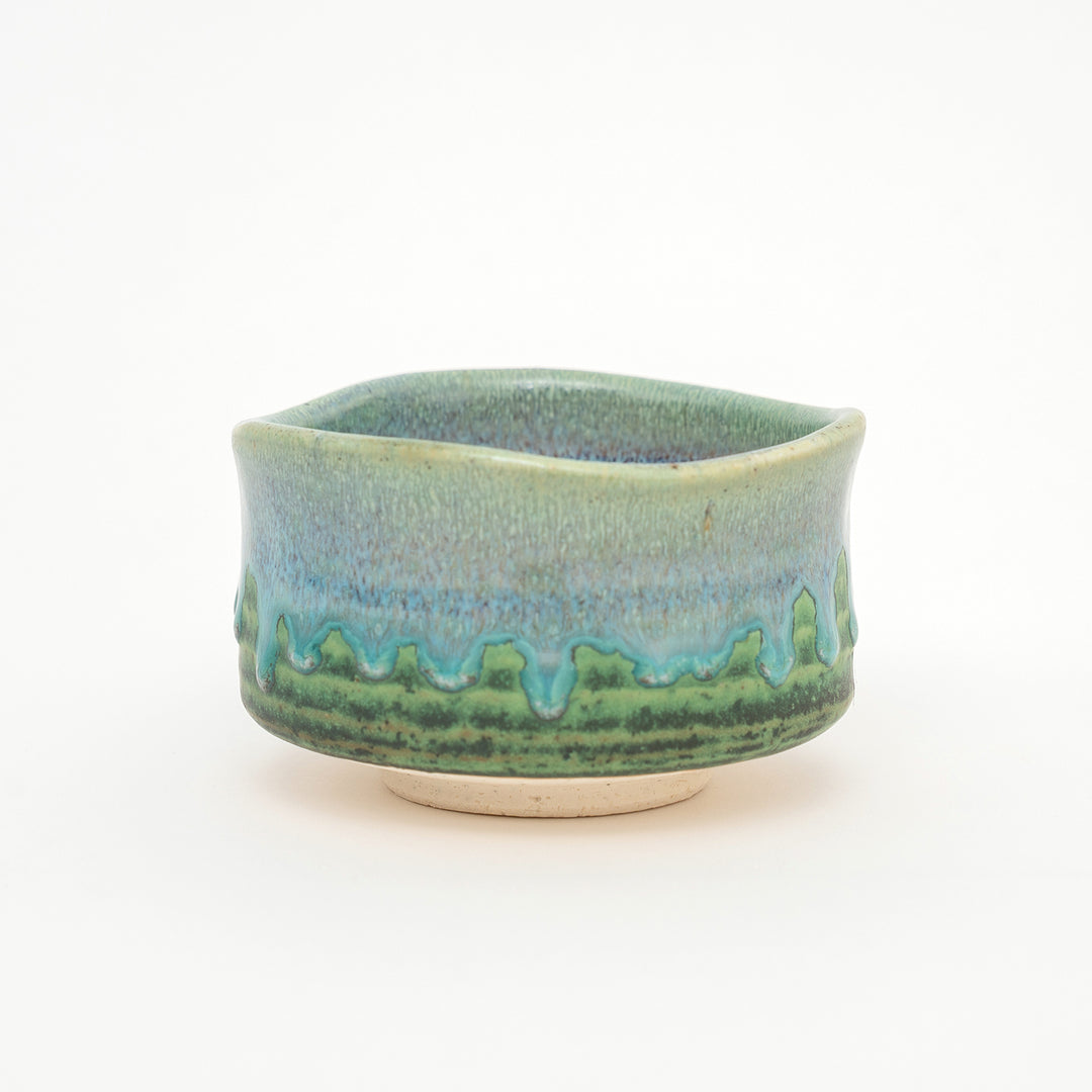 Handmade Mino Ware Celadon Matcha bowl