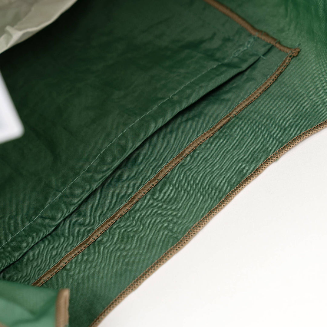 Kusuguru Embroidered Cat Nylon Shoulder Tote bag - Green