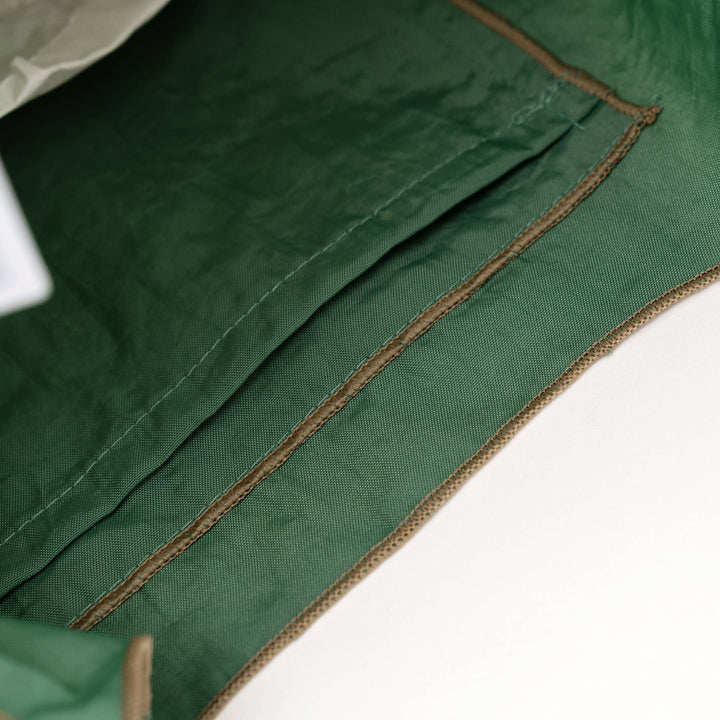 Kusuguru Embroidered Cat Nylon Shoulder Tote bag - Green