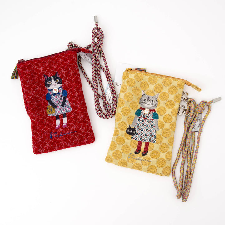 Kusuguru Japan "Honey Bean Princess" Jacquard Pouch 