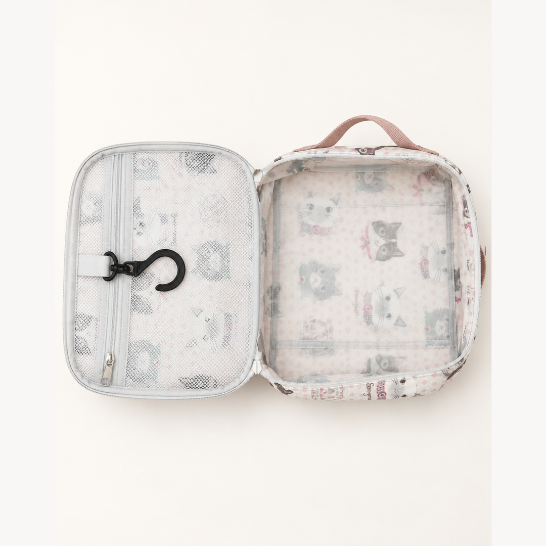 Kusuguru Japan Hanging Toiletry Bag & Removable Mesh Pouch image 3