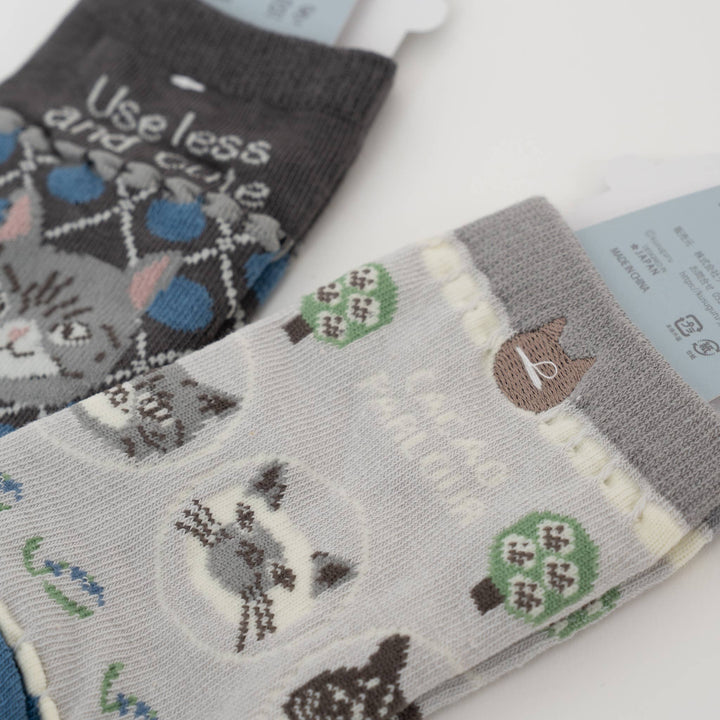 Whimsical Japanese Character Knit Crew Socks Kusuguru Japan