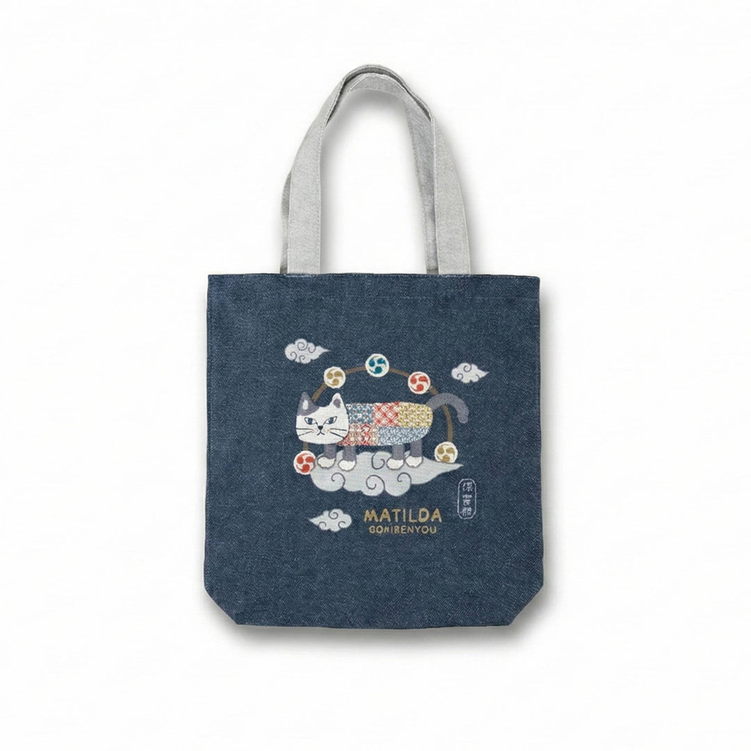 Kusuguru Japan 'Matilda-san' Canvas Everyday Tote Bag