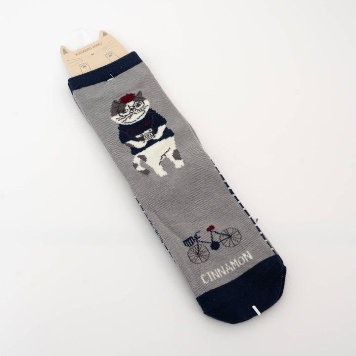 Whimsical Japanese Character Knit Crew Socks Kusuguru Japan