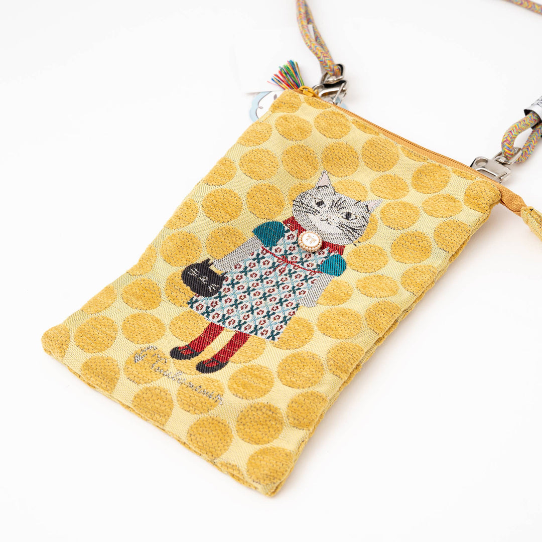 Kusuguru Japan "Honey Bean Princess" Jacquard Pouch 